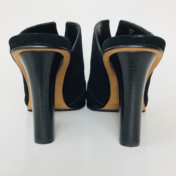 Donald Pliner Black Leather Slip On Mules - Picture 6 of 11